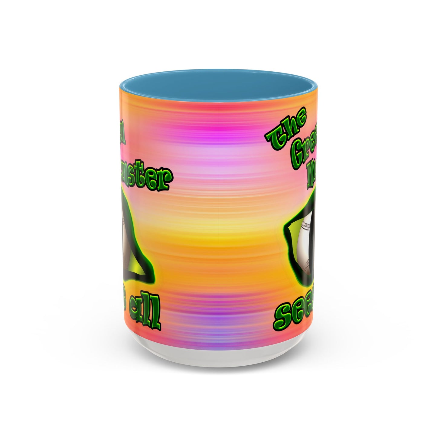 green monster - Accent Mug (color blur)