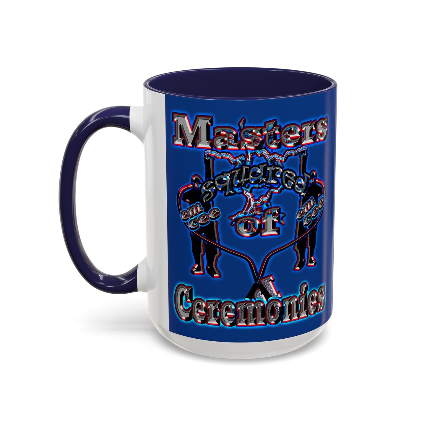 em cee squared - Accent Mug (dark blue)