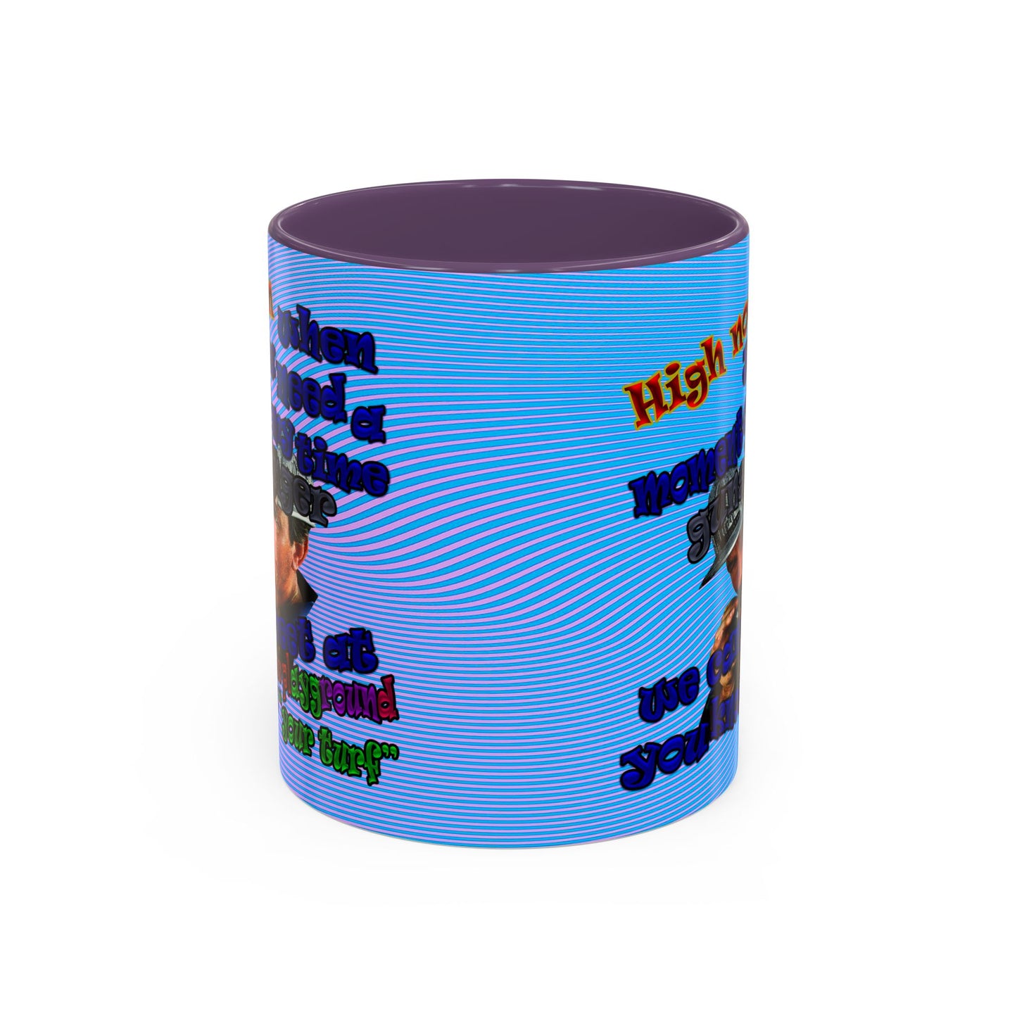 high noon - Accent Mug (light blue-purple wave)