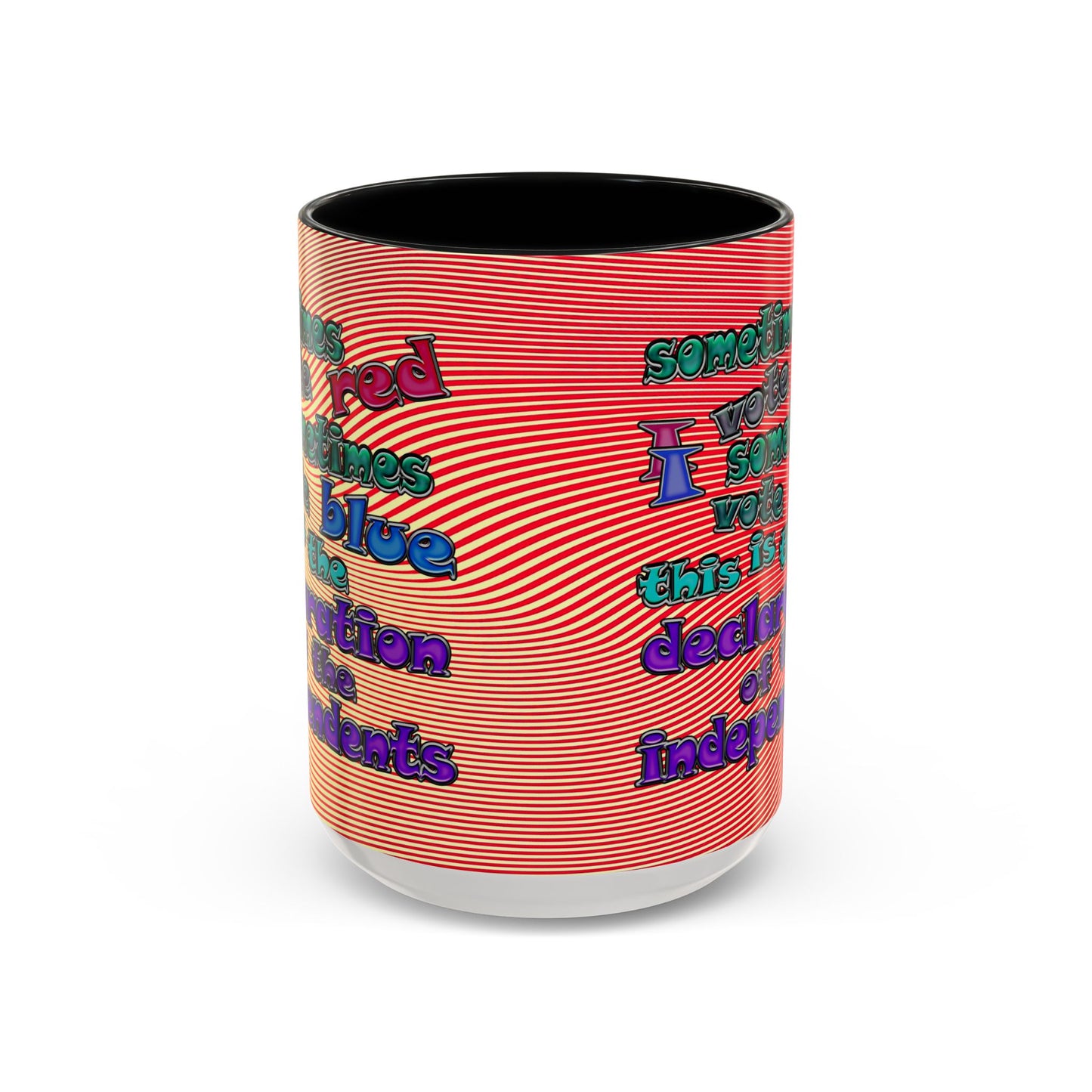 declaration of the independents - Accent Mug (yellow-orange wave)