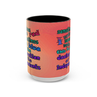 declaration of the independents - Accent Mug (yellow-orange wave)