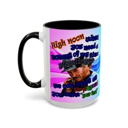 high noon - Accent Mug (light blue-pink wave)