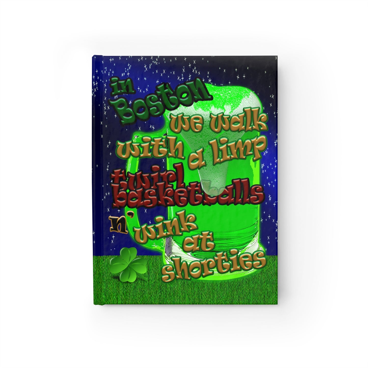 celtics logo - journal-lined ('snoops' background)