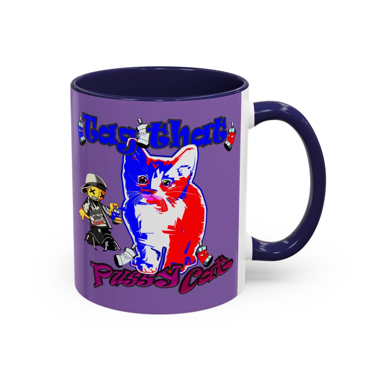 tag that - Accent Mug (light purple)