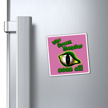 green monster - Magnets - (light pink)