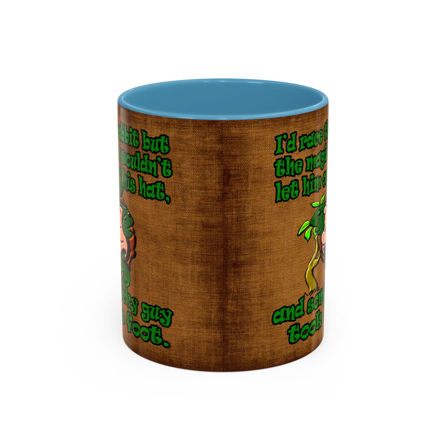 turtle race - Accent Mug (brown papyrus)