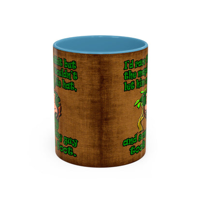 turtle race - Accent Mug (brown papyrus)