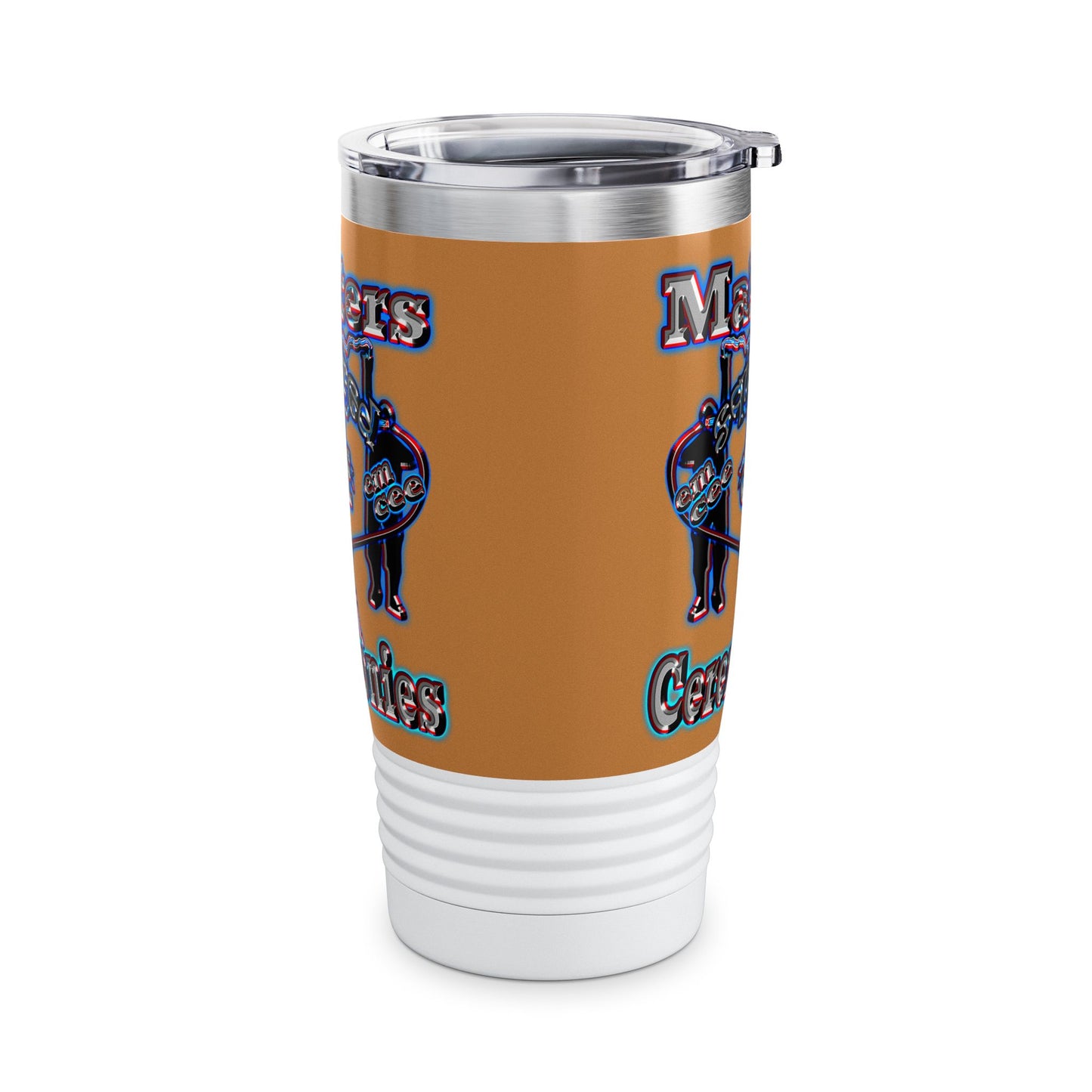 em cee squared - Ringneck Tumbler, 20oz (light brown)