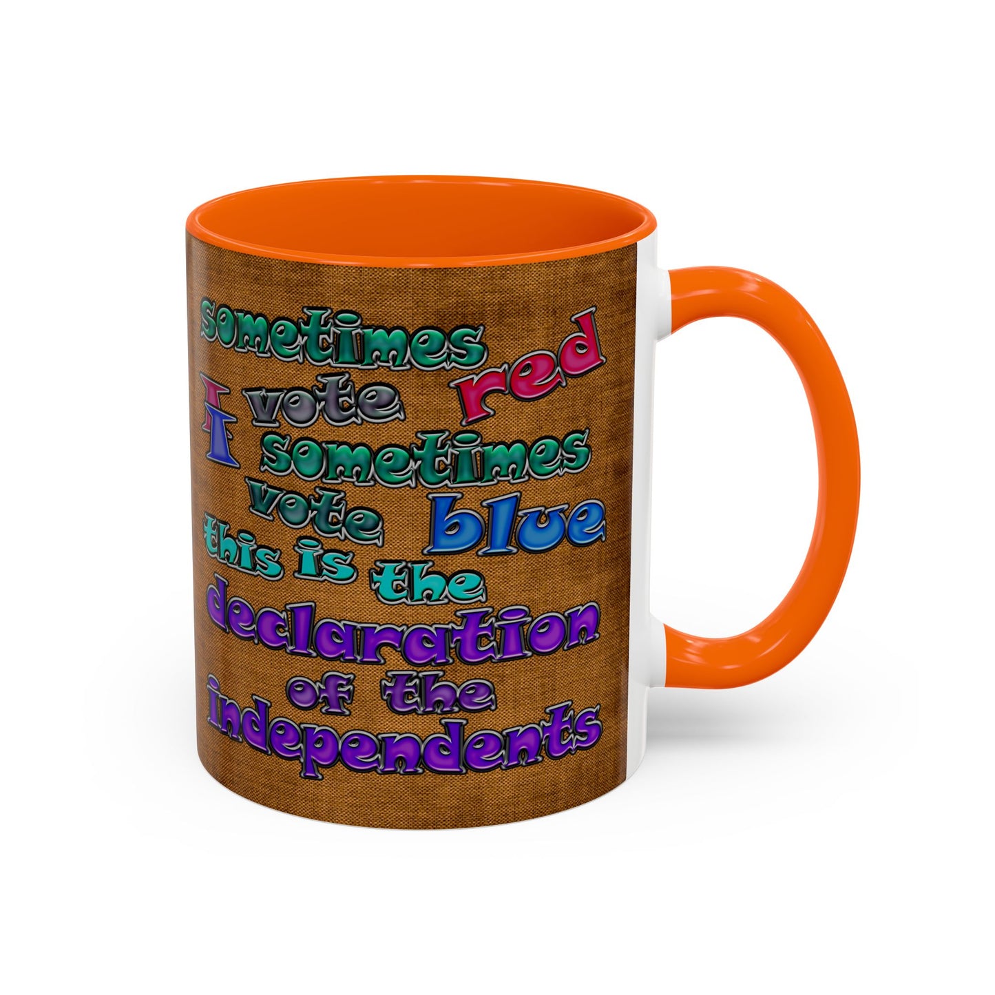 declaration of the independents - Accent Mug (brown papyrus)