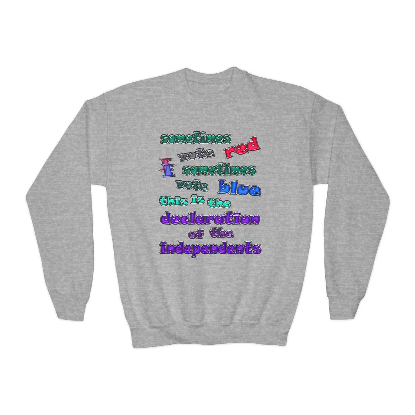 declaration of the independents - Youth Crewneck Sweatshirt