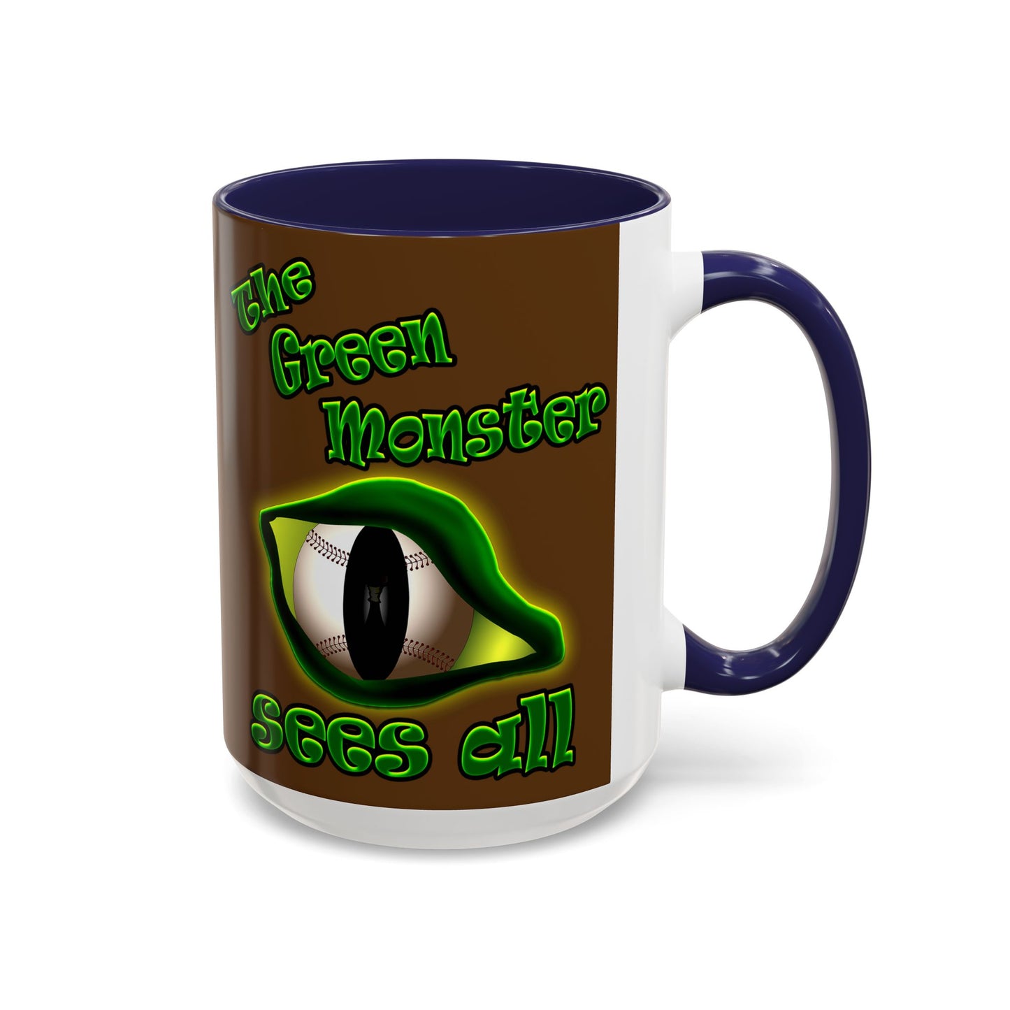 green monster - Accent Mug (brown)