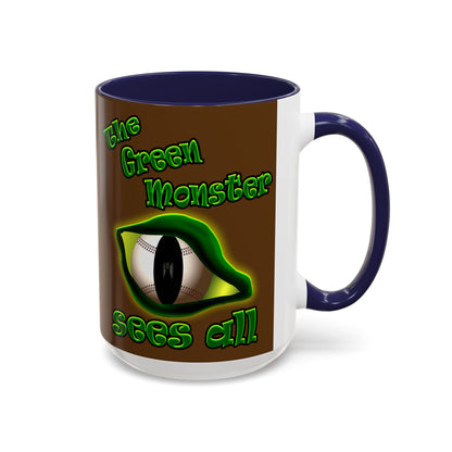green monster - Accent Mug (brown)