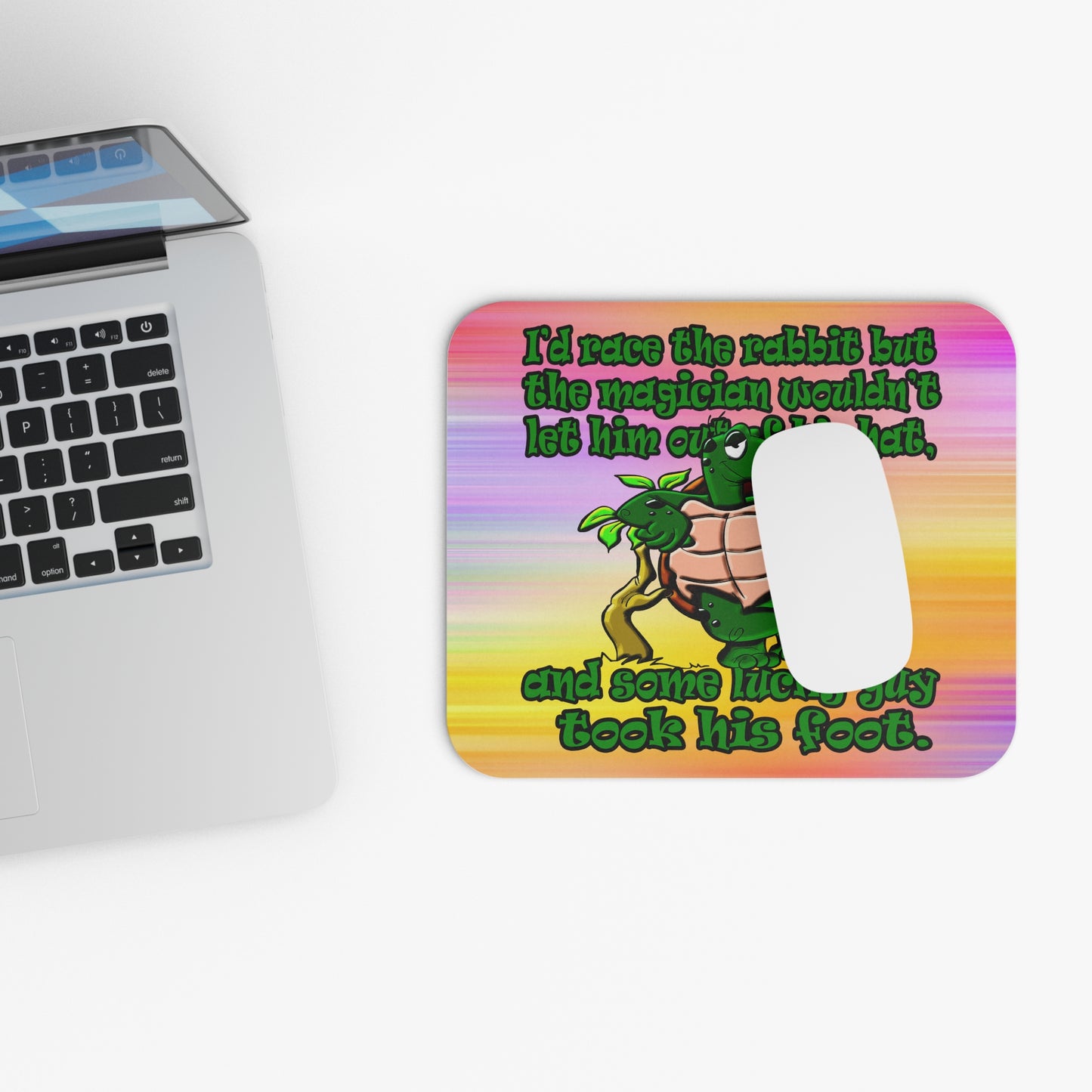 turtle race - Mouse Pad (Rectangle) (color blur)