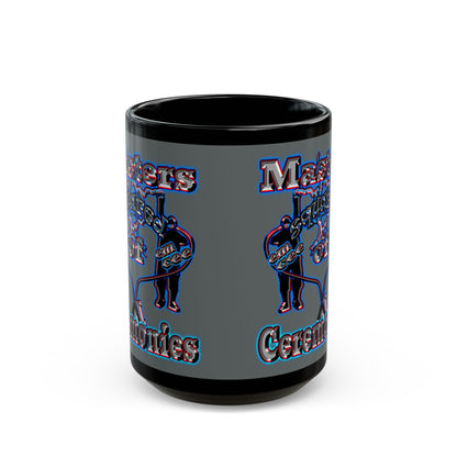 em cee squared - Black Mug (dark grey)