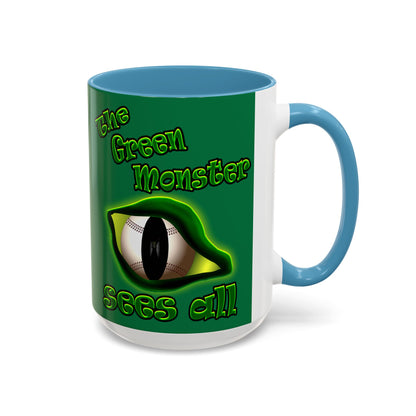 green monster - Accent Mug (dark green)