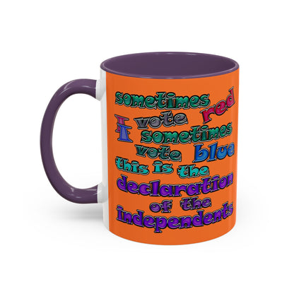 declaration of the independents - Accent Mug (crusta)