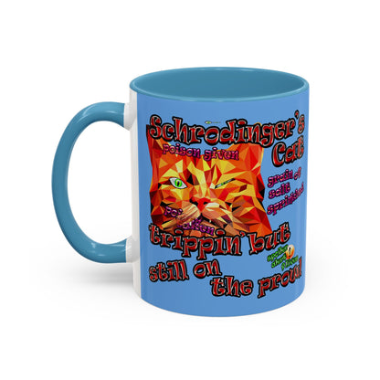 schrodinger's cat - Accent Mug (light blue)