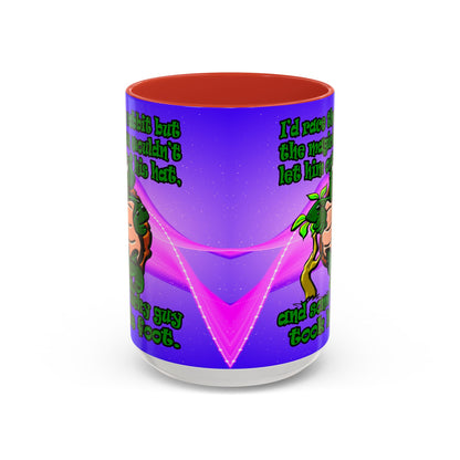 turtle race - Accent Mug (purple-pink wave)