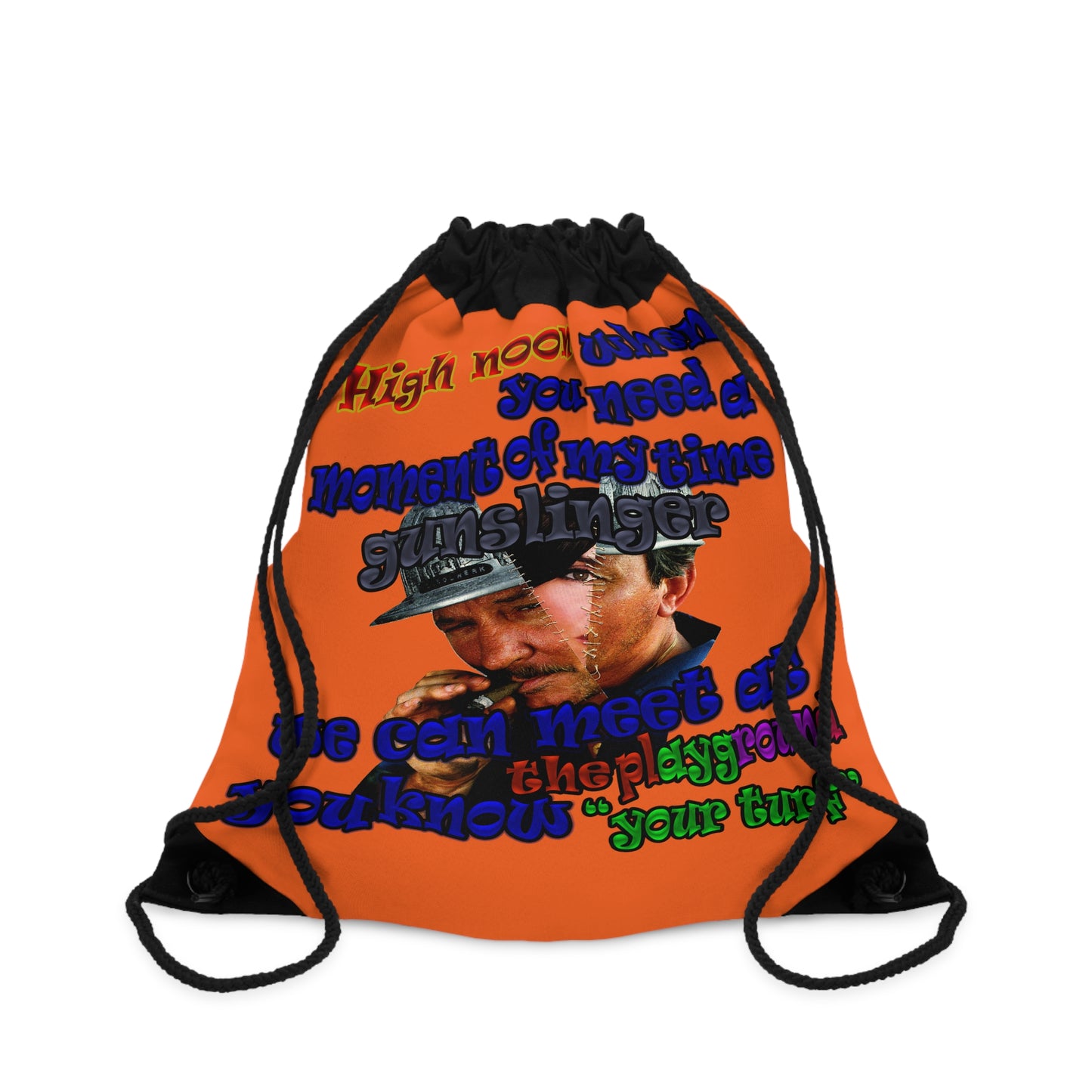 high noon - Drawstring Bag (orange)