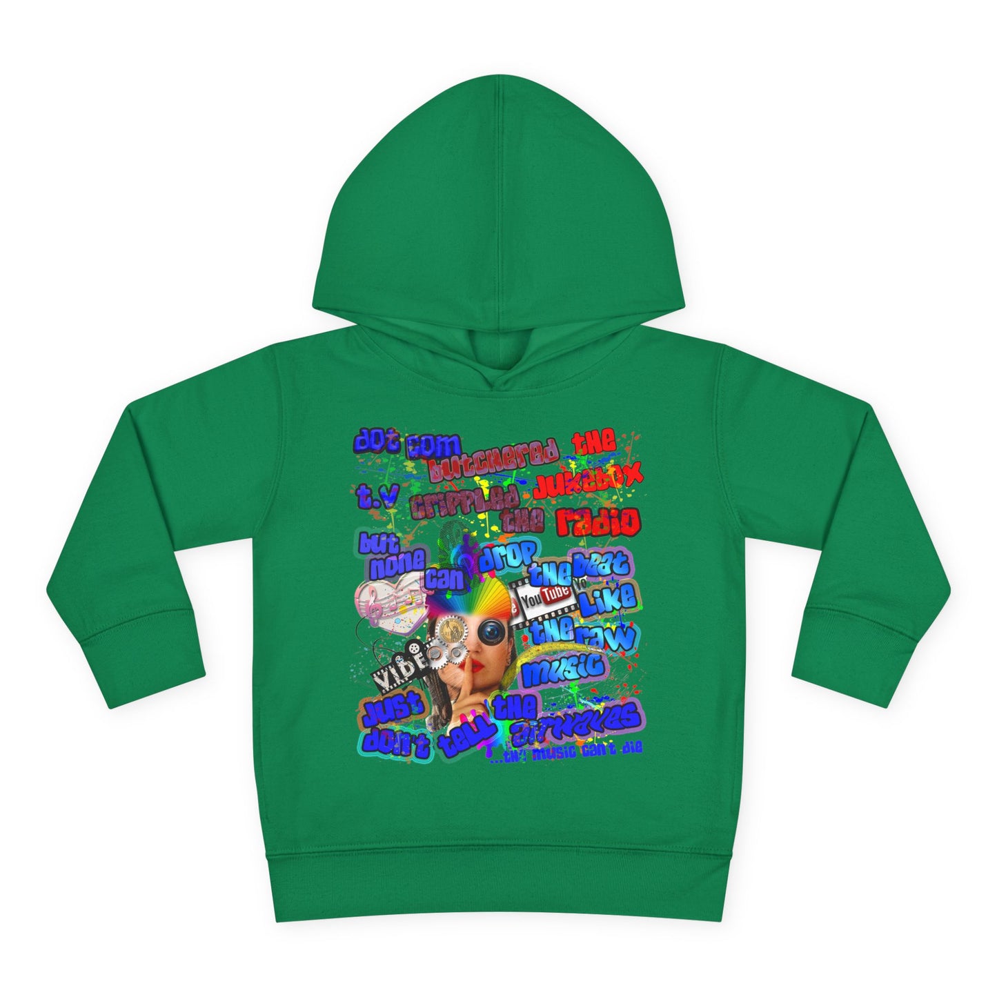 drop the beat - Toddler Pullover Fleece Hoodie
