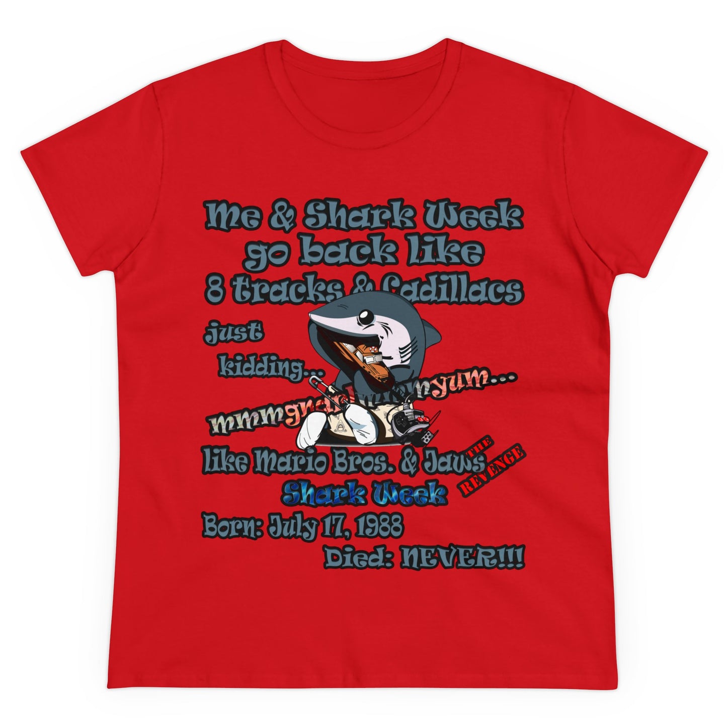 shark week - Women's Midweight Cotton Tee