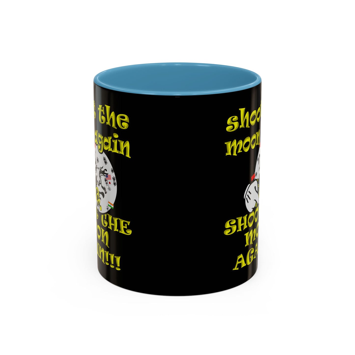 shoot the moon again - Accent Mug (black)