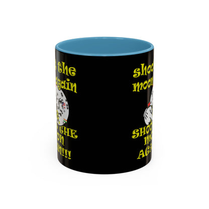 shoot the moon again - Accent Mug (black)