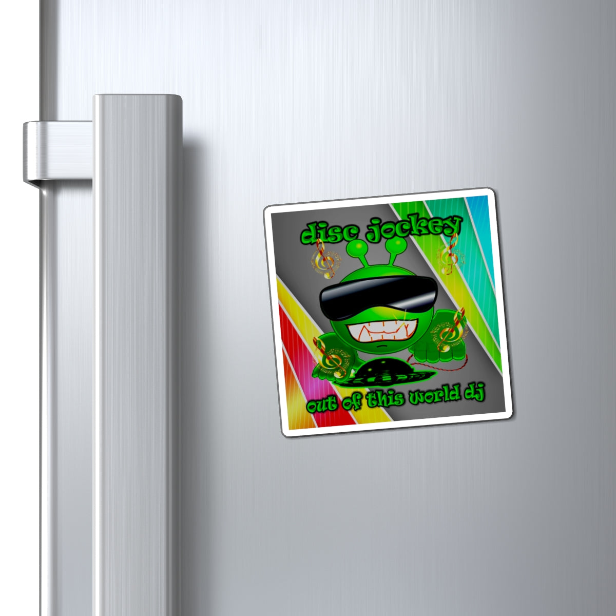 disc jockey - Magnets - (rainbow split)