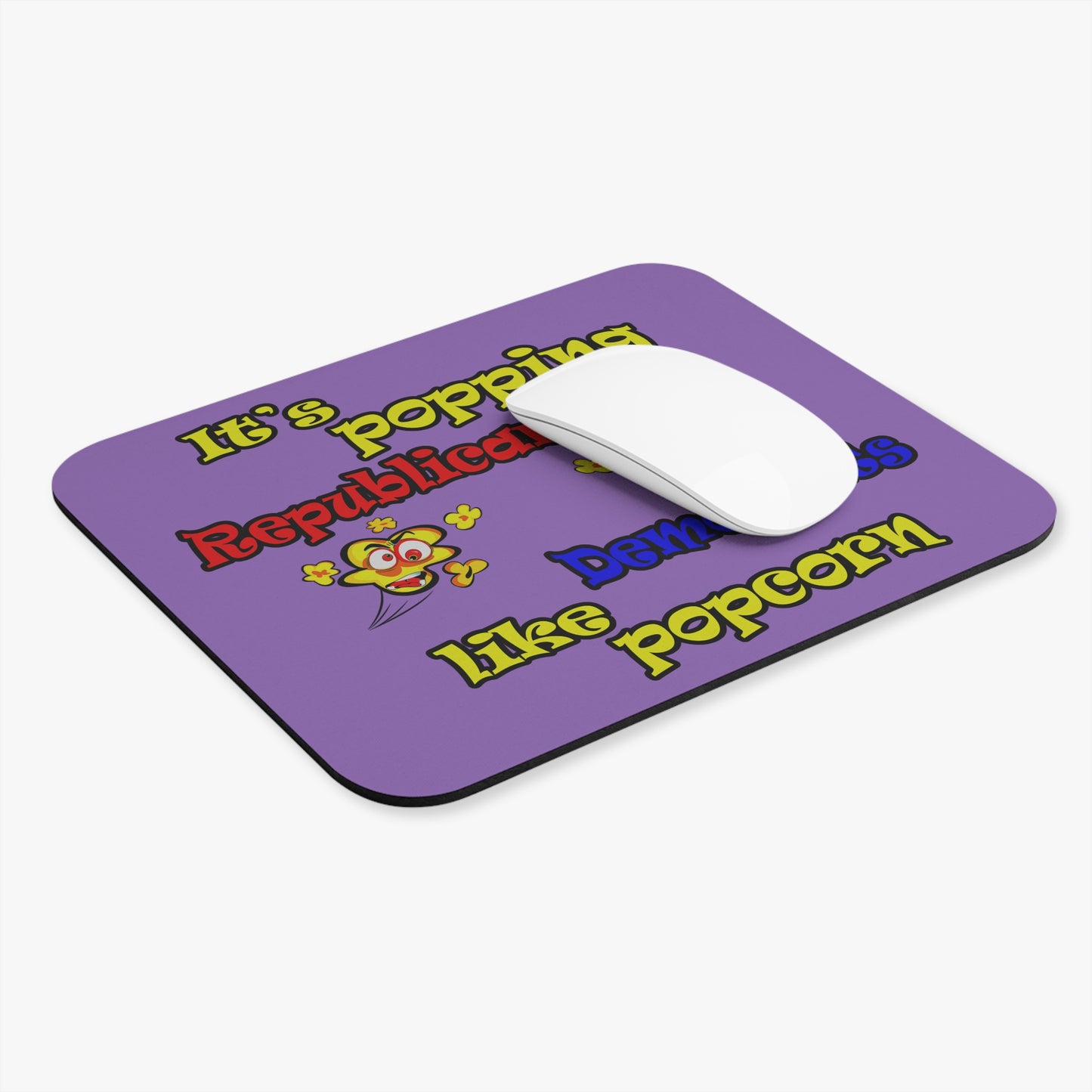 popping like popcorn - Mouse Pad (Rectangle) (light purple)