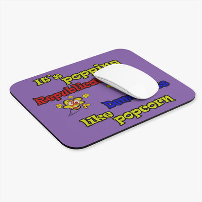 popping like popcorn - Mouse Pad (Rectangle) (light purple)