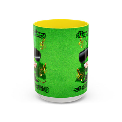 disc jockey - Accent Mug (green turf)