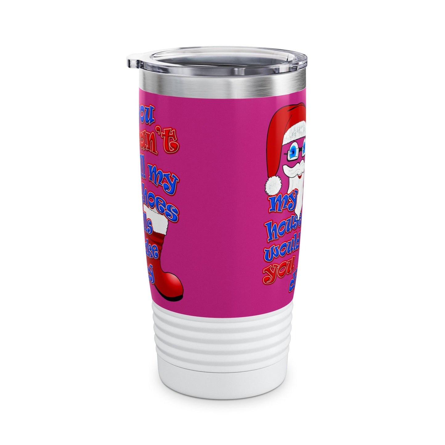 santa's shoes - Ringneck Tumbler, 20oz (pink)