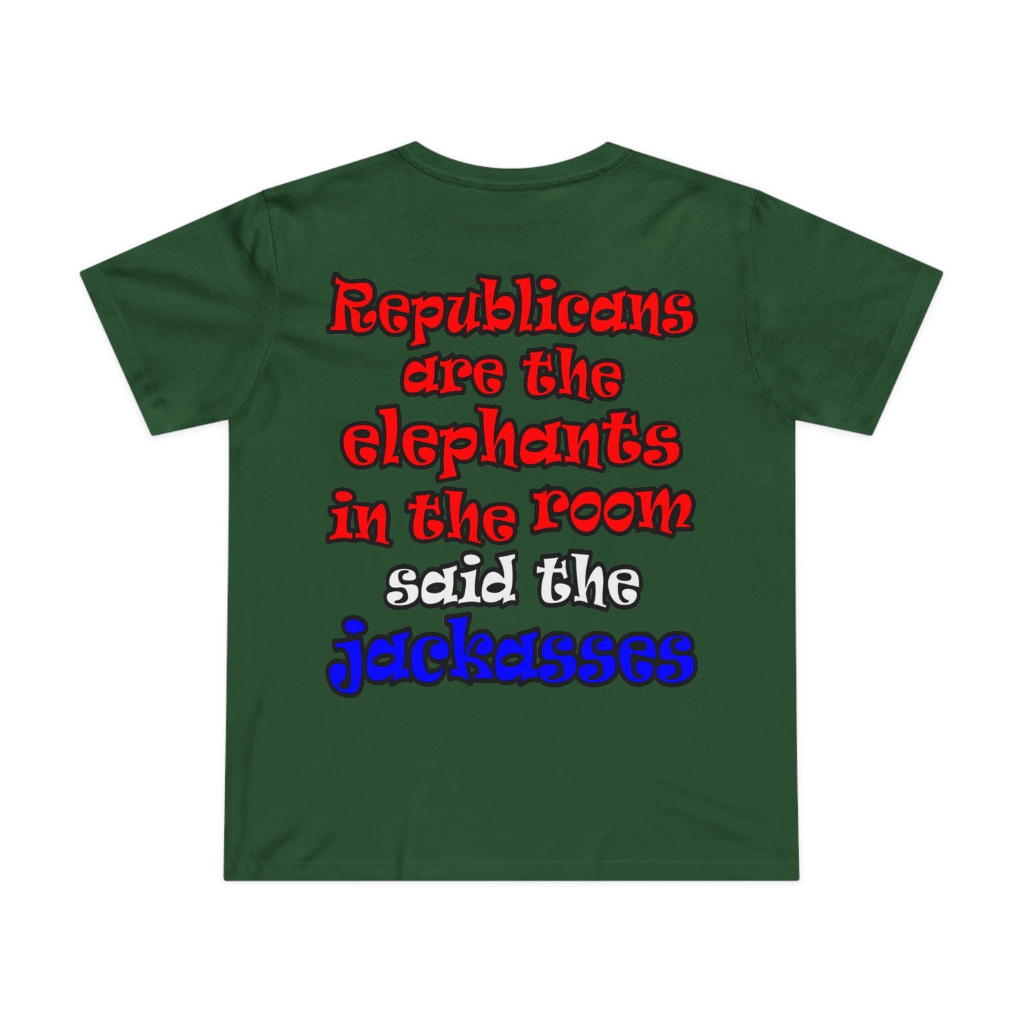 donkeys and elephants - Women’s Maple Tee