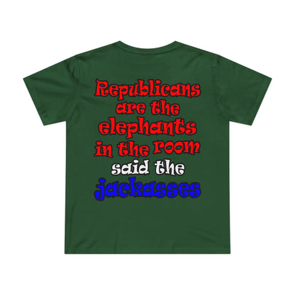 donkeys and elephants - Women’s Maple Tee