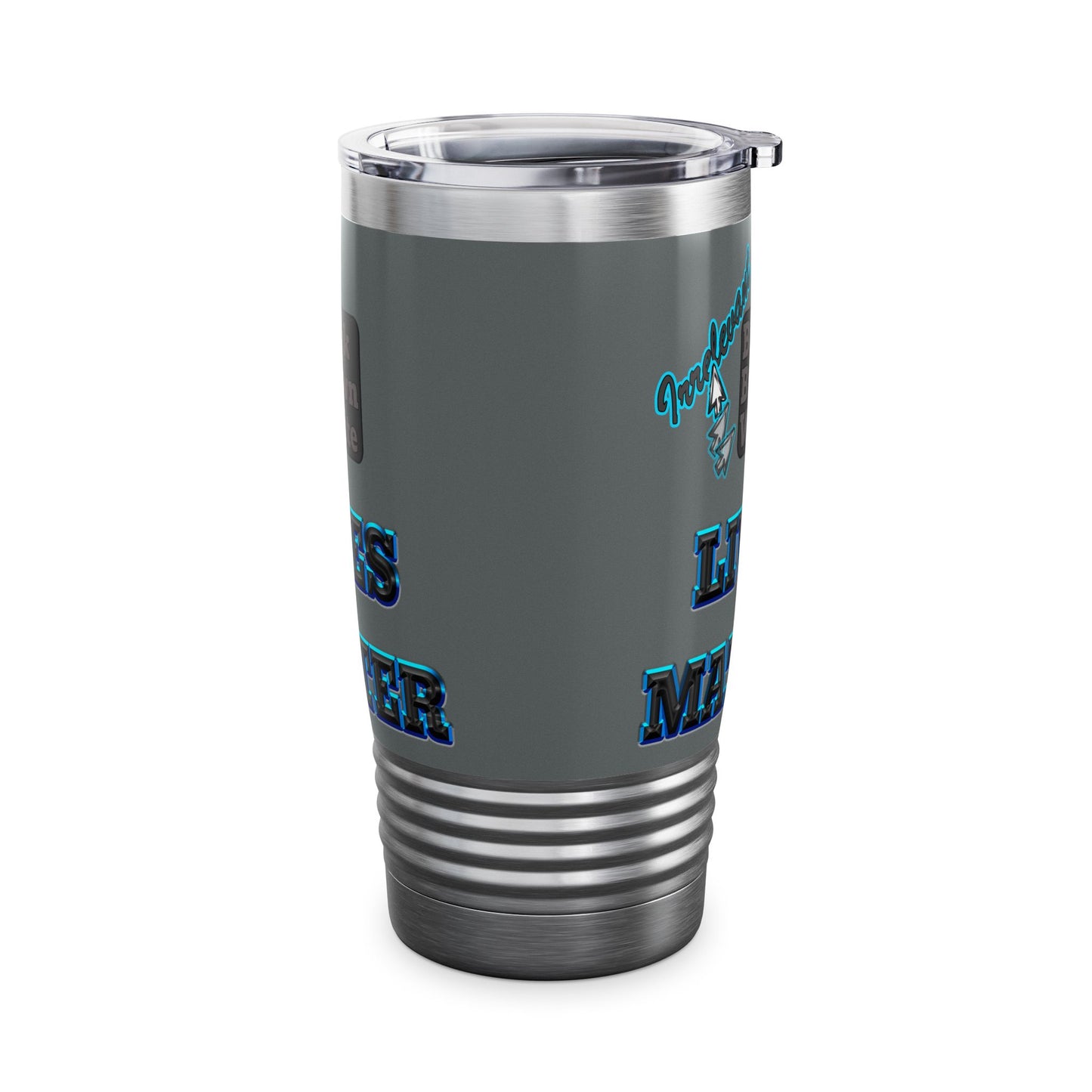 irrelevant - Ringneck Tumbler, 20oz (dark grey)