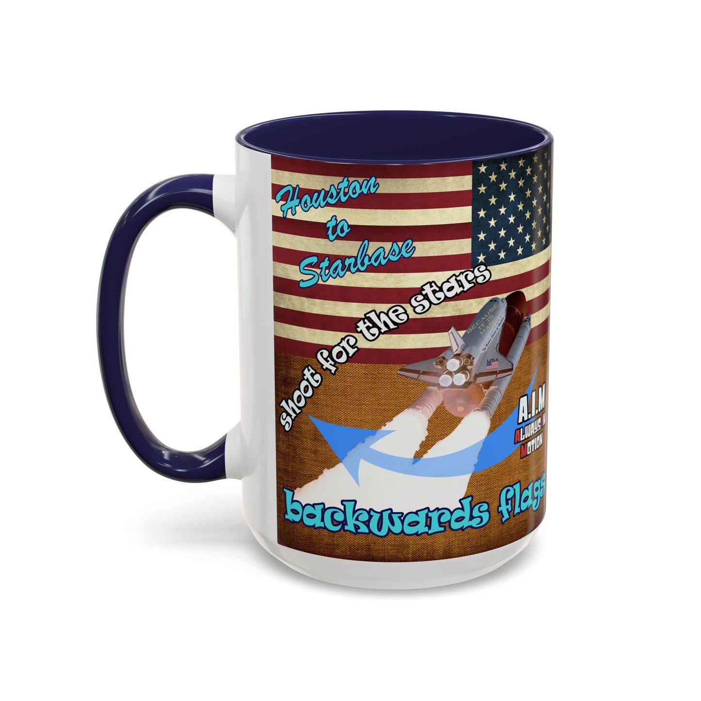 shoot for the stars - Accent Mug (brown papyrus)
