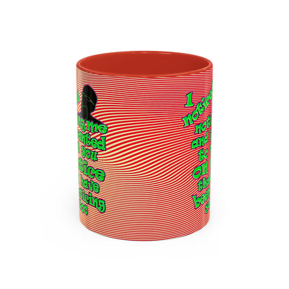 noticed you noticing - Accent Mug (yellow-orange wave)