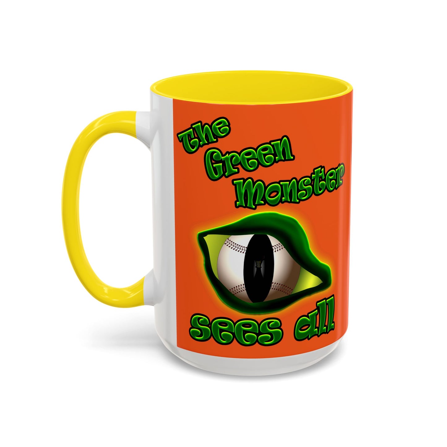 green monster - Accent Mug (orange)