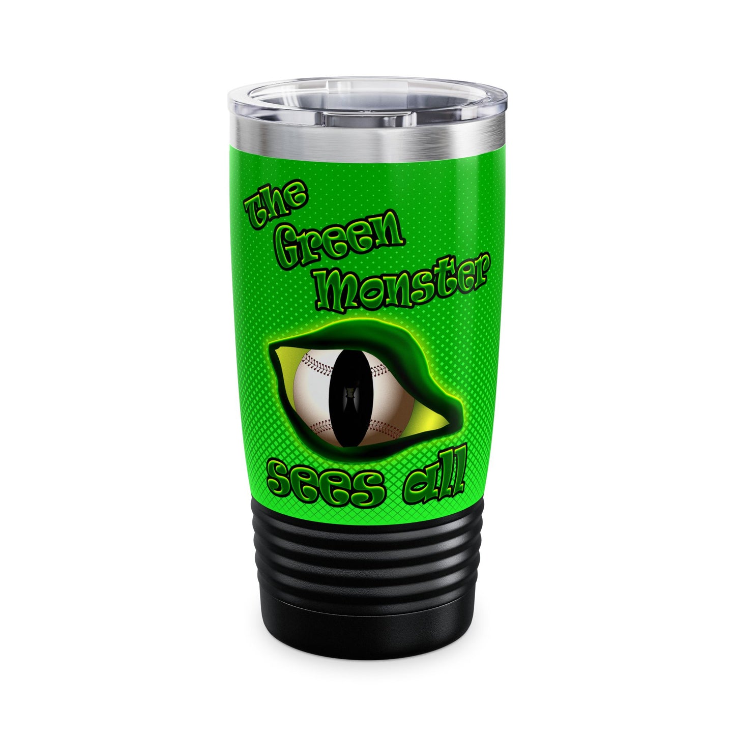 green monster - Ringneck Tumbler, 20oz (logo green)