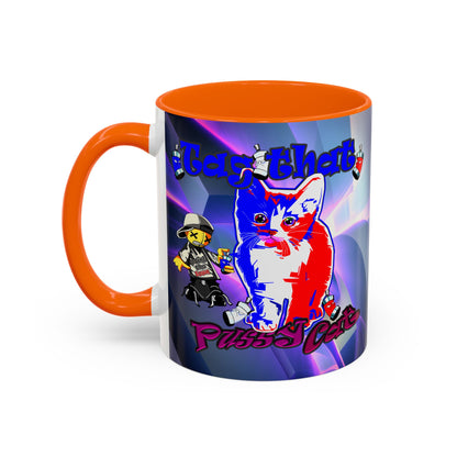 tag that - Accent Mug (grey-pink wave)
