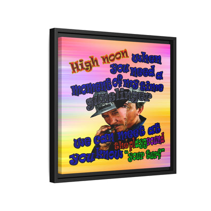 high noon - framed canvas art (color blur)