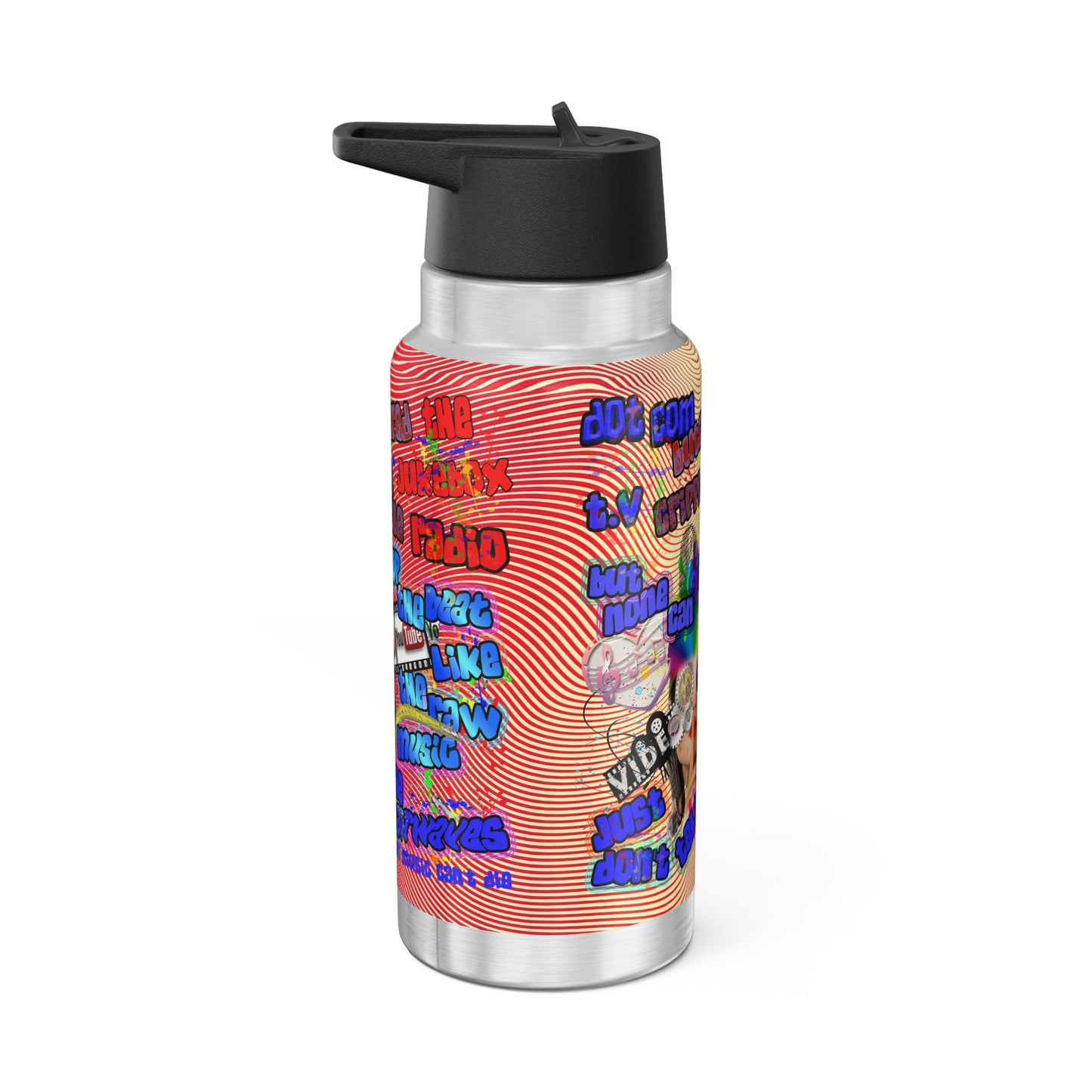 drop the beat - Gator Tumbler, 32oz  (yellow-orange wave)