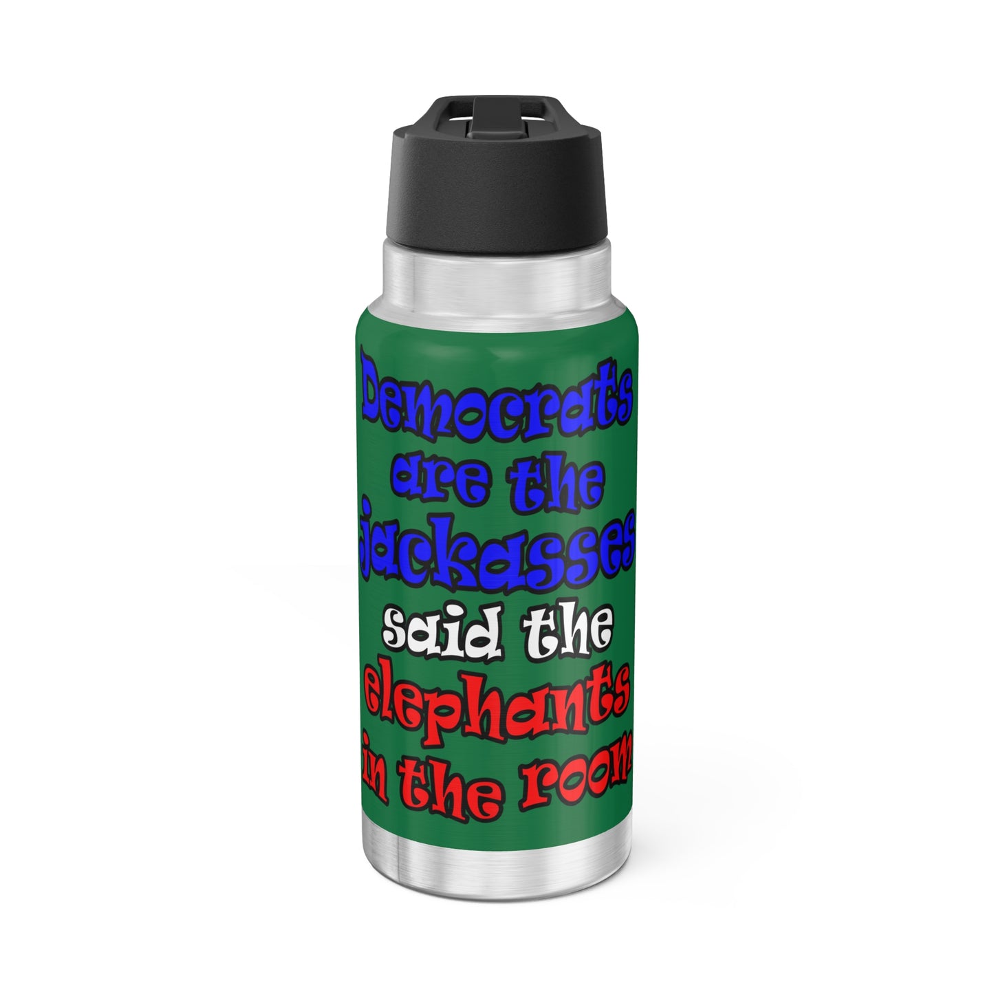 donkeys and elephants - Gator Tumbler, 32oz (dark green)