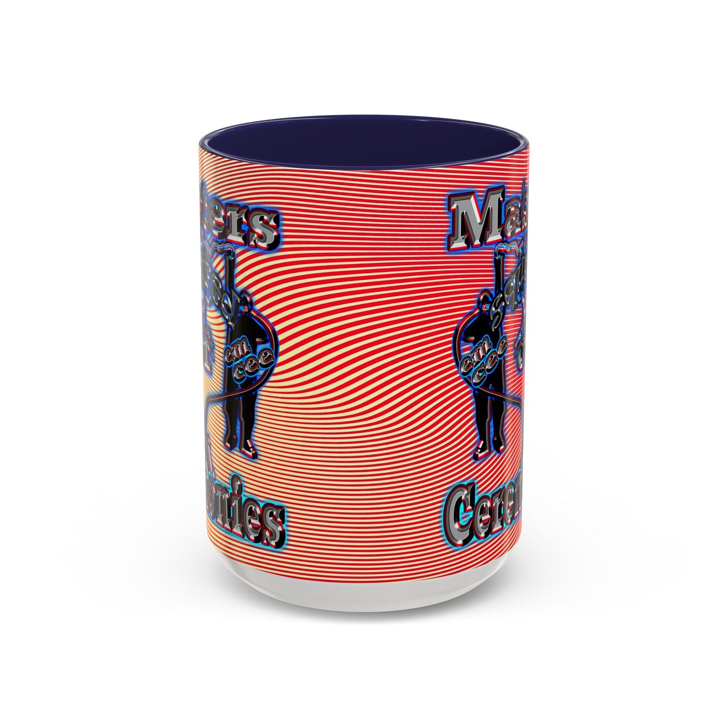 em cee squared - Accent Mug (yellow-orange wave)