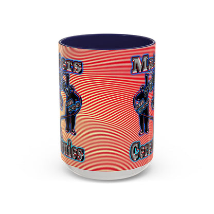 em cee squared - Accent Mug (yellow-orange wave)