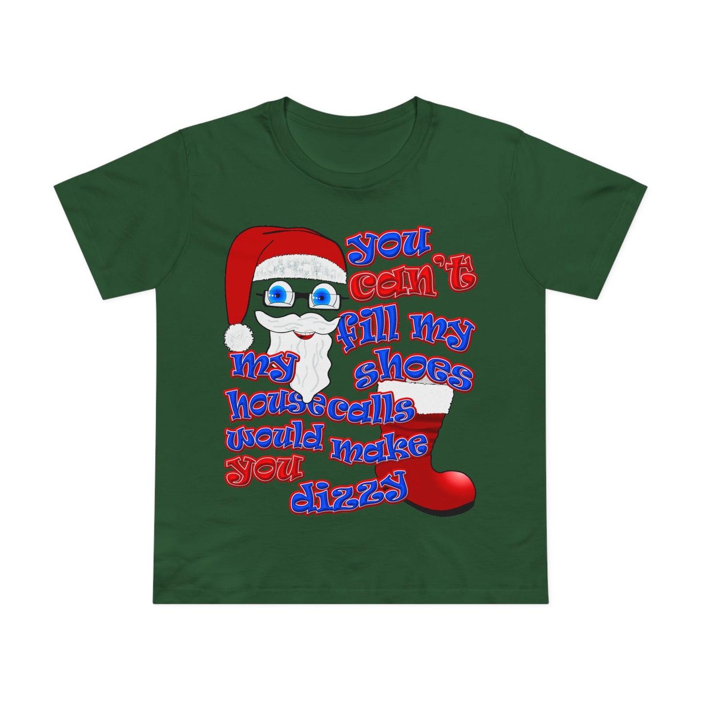 santa's shoes - Women’s Maple Tee