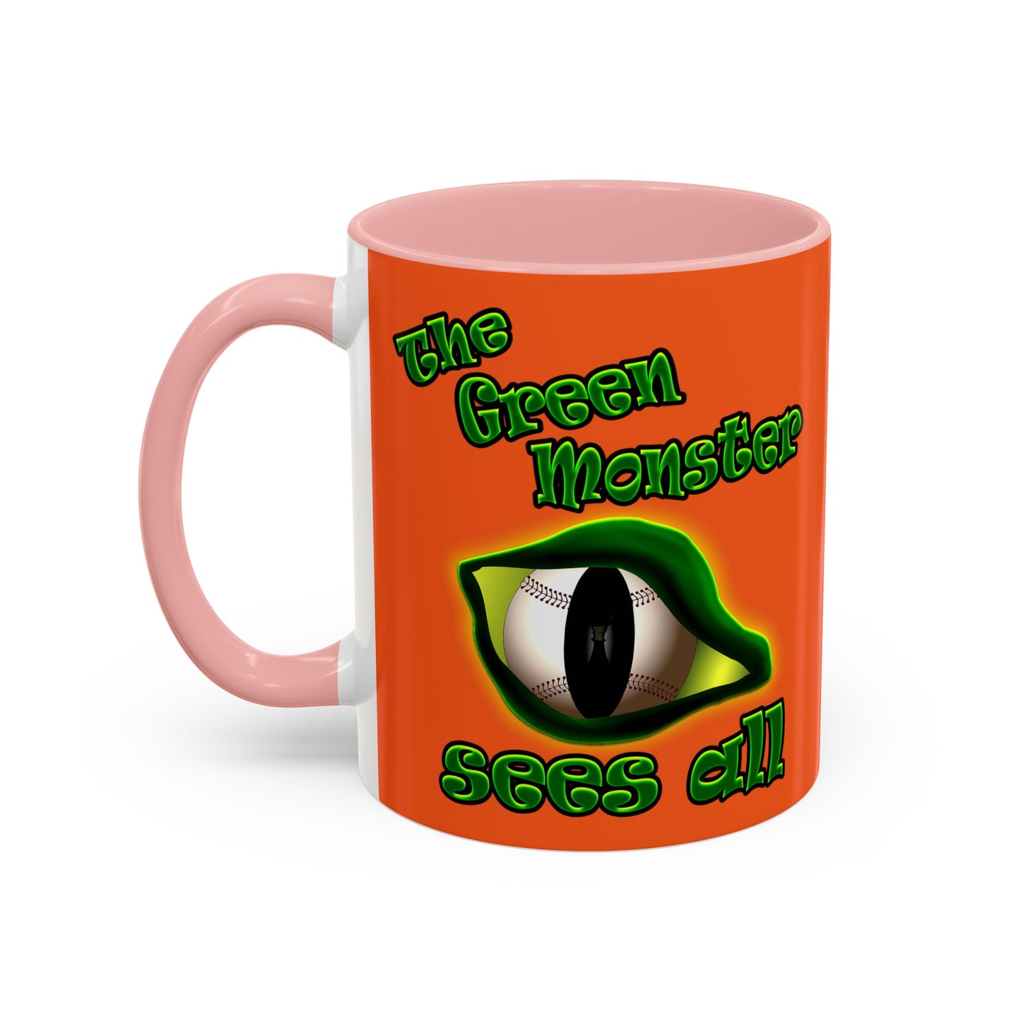green monster - Accent Mug (orange)
