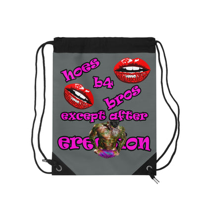 hoes b4 bros - Drawstring Bag (dark grey)