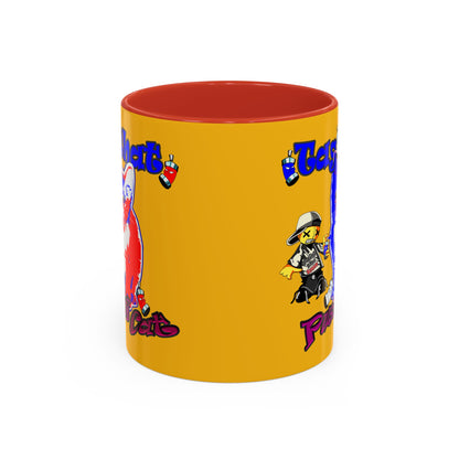 tag that - Accent Mug (yellow)