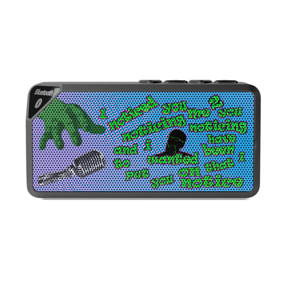 noticed you noticing - Jabba Bluetooth Speaker (light blue-purple wave)